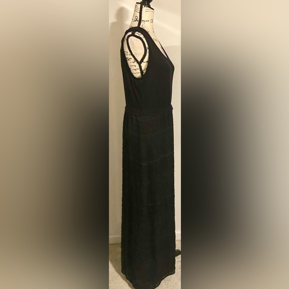 NWT Calvin Klein Sleeveless Mixed Media Maxi Dress - Picture 5 of 11